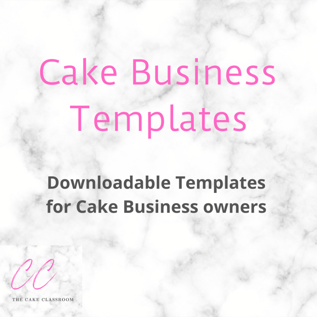 Cake Business Templates - The Cake Classroom